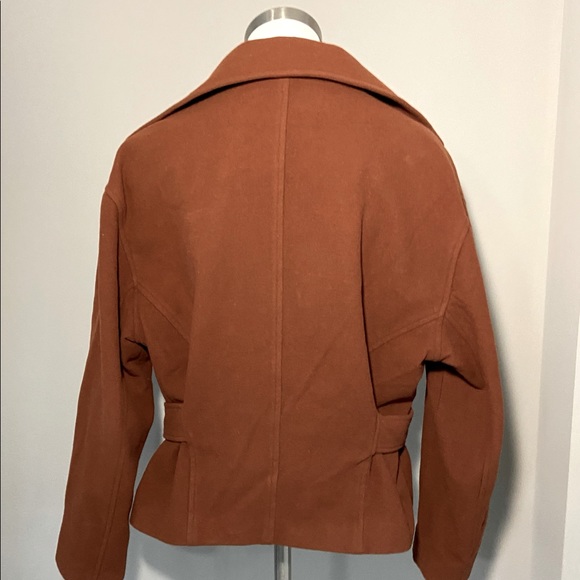 The Limited Ladies Size M/L Rust Colored Classic Short Pea Coat Preowned - Picture 7 of 7